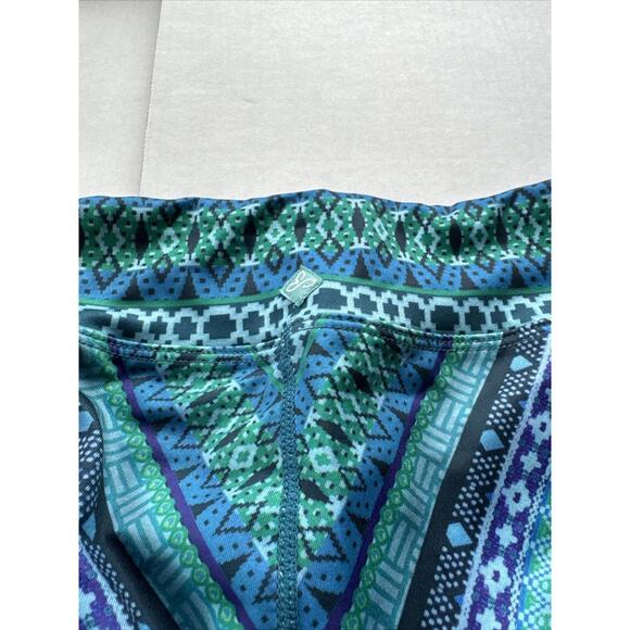 prAna Roxanne Women's Cropped Leggings S Multicolor Chevron Aztec Yoga Running - Picture 5 of 5